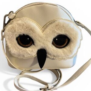 Harry Potter Hedwig Owl Faux-Fur Faux Leather Crossbody Bag